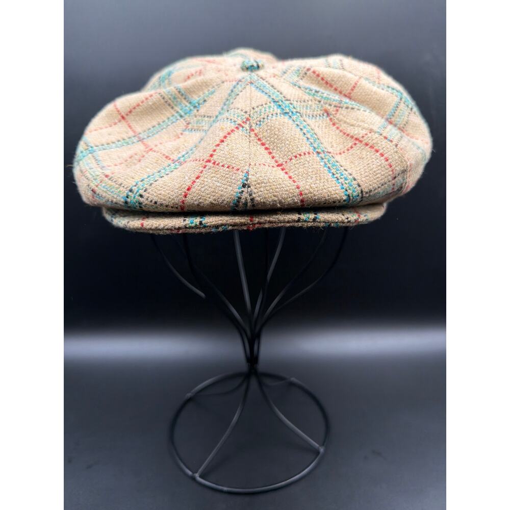 San Diego Hat Co Plaid Newsboy Cap Mens OS Wool Blend Gatsby Cabbie Driving Hat